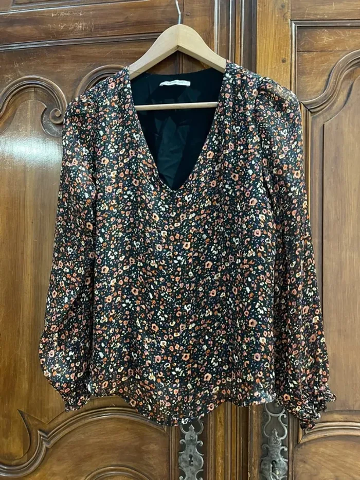 Superbe blouse fluide Vintage Love 🌸 S 36 - photo numéro 7