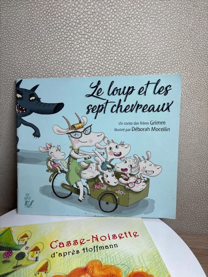 Lire, c’est parti#Lot de 2 livres#Casse-Noisette le loup et les sept chevreaux - photo numéro 2