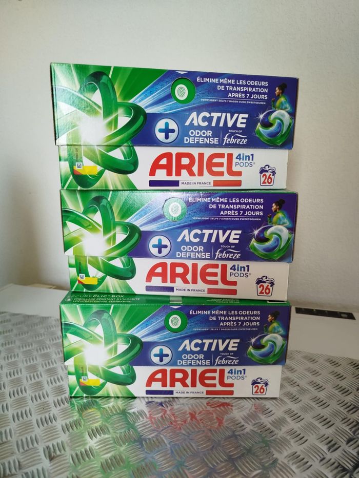 Lot 3x26 Pods Ariel Active Odor Defense
