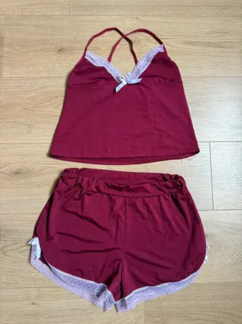 Ensemble pyjama Bordeaux M/38