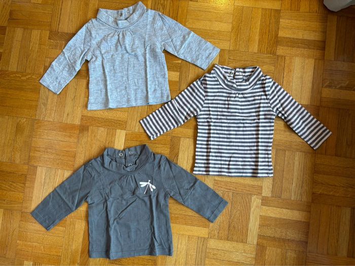 Lot de 3 sous pulls R Mini 1 mois parfait état