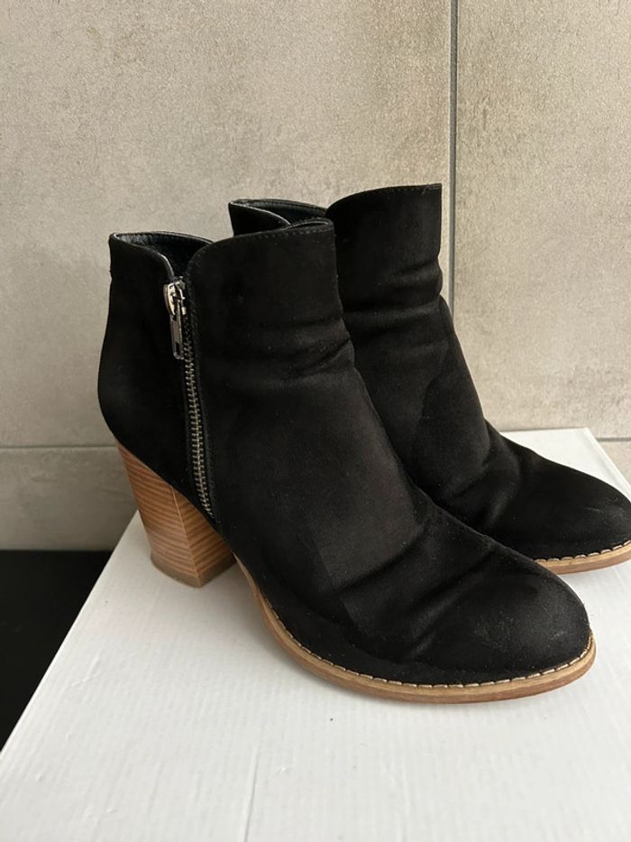Bottines à talons noires Pointure 39 - photo numéro 3
