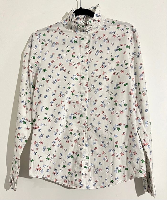 Chemise Fleurie Modèle Colomb Claudie Pierlot Taille 38 - photo numéro 8