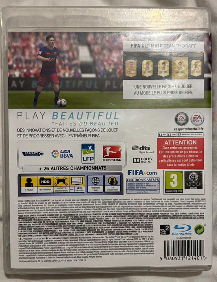 FIFA 16 ps3 - photo numéro 2