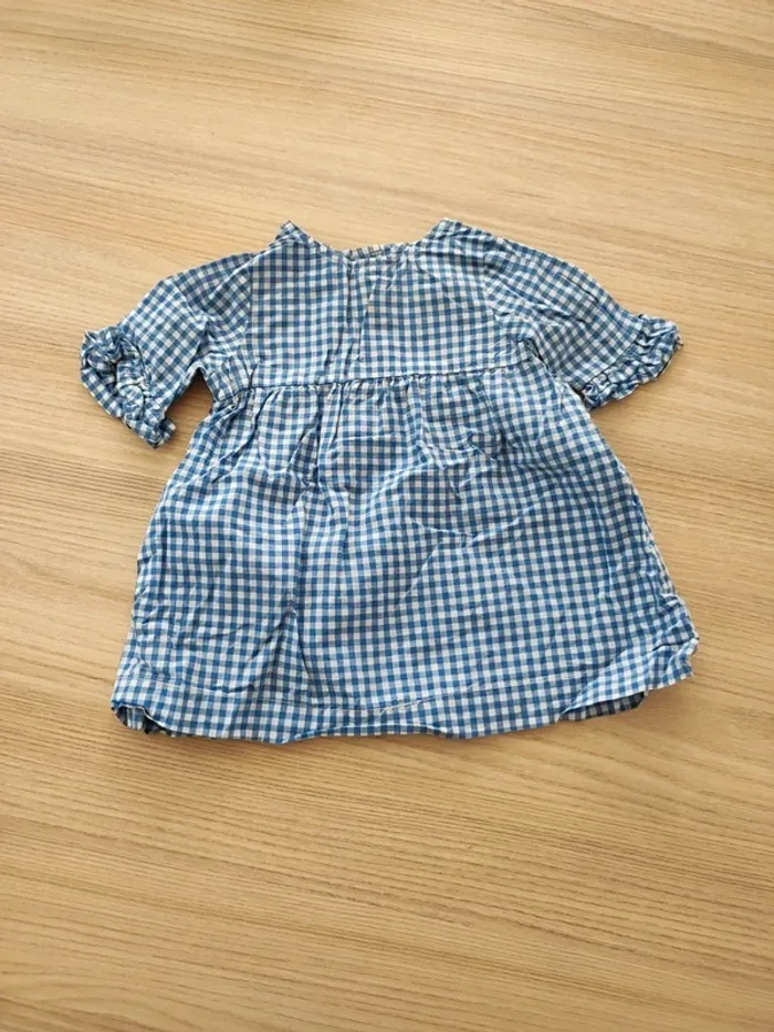 Robe chemise manches courtes 3 mois