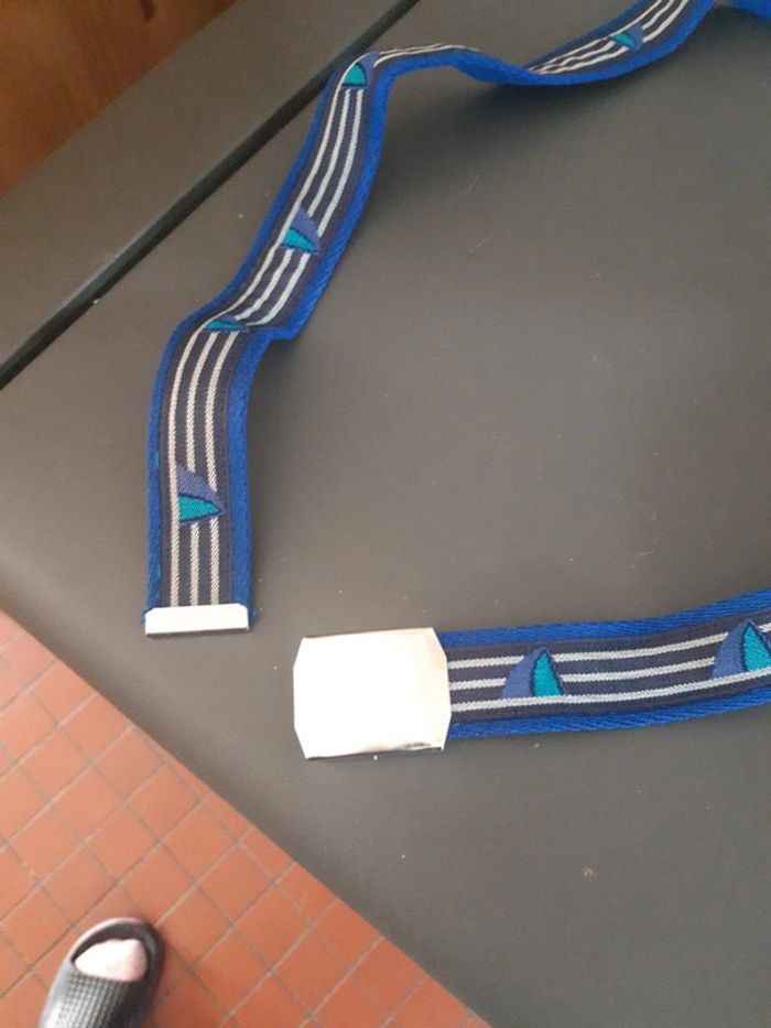 Ceinture bleu ajustable - photo numéro 2