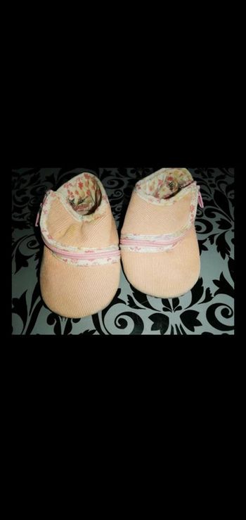 Chausson rose zippé 0/3 mois