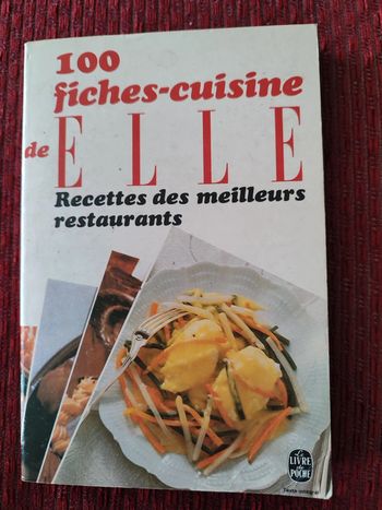 Livre de recettes "Recettes des meilleurs restaurants" 100 fiches cuisine de ELLE