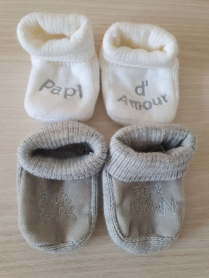 Lot de 2 paires de Chaussons