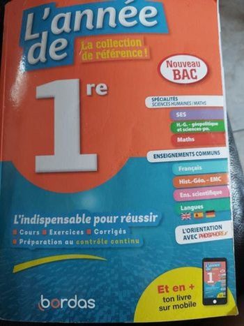 Livre revision 1ere nouveau bac