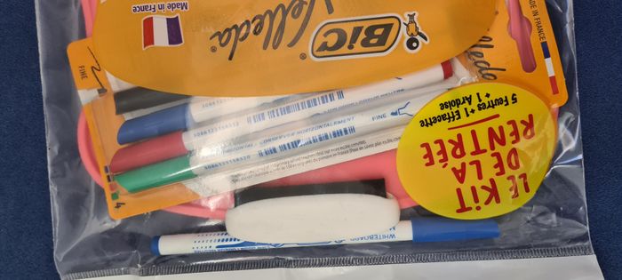 Kit neuf Ardoise effaçable + feutres - Bic Velleda - photo numéro 4