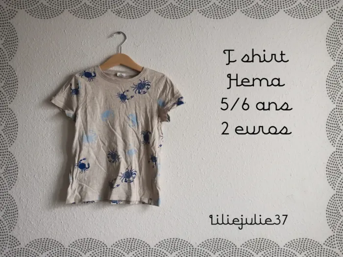 T shirt Hema 5/6 ans
