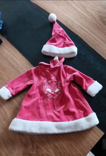 Robe de noël et bonnet 6 mois