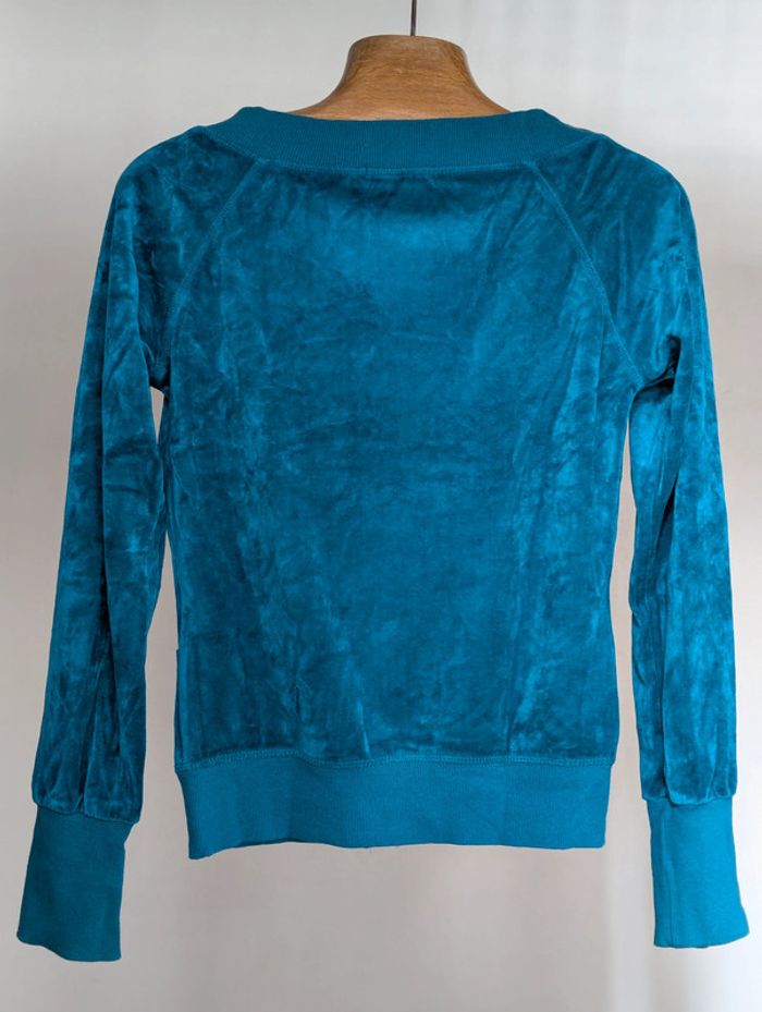 Veste en velours bleu pétrole – Esprit Y2K / Vintage 2000s - photo numéro 2