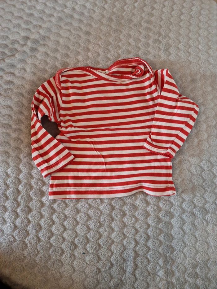 Lot t shirt manche longue bébé 6 mois - photo numéro 3
