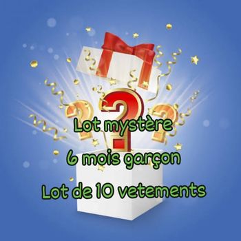 Lot mystere 6 mois garcon