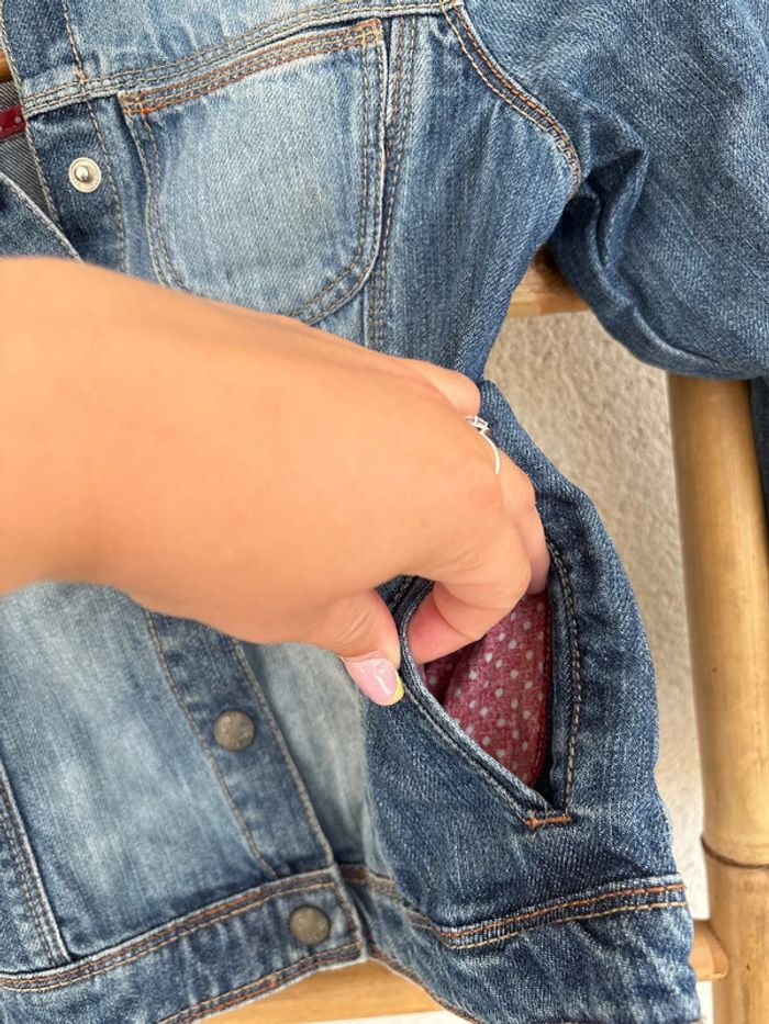 Veste en jean boutons pression - photo numéro 5