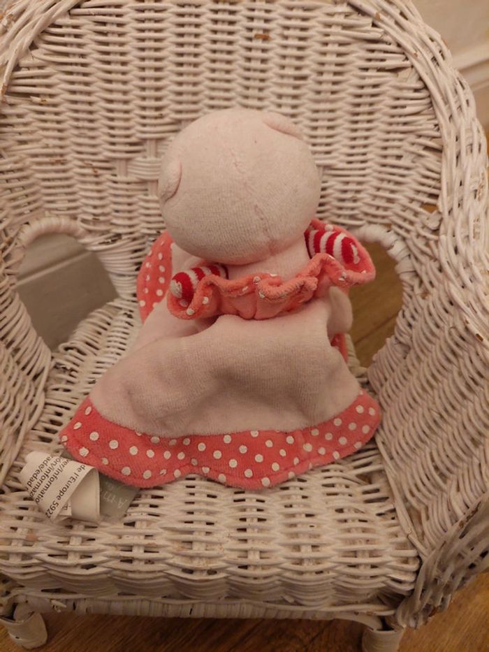 Doudou rond plat chat Amadeus les petits - photo numéro 3