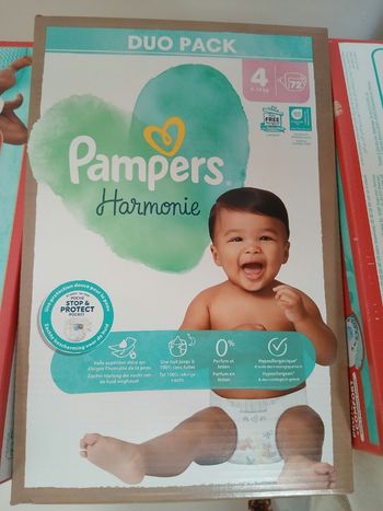 72 couches pampers harmonie t4