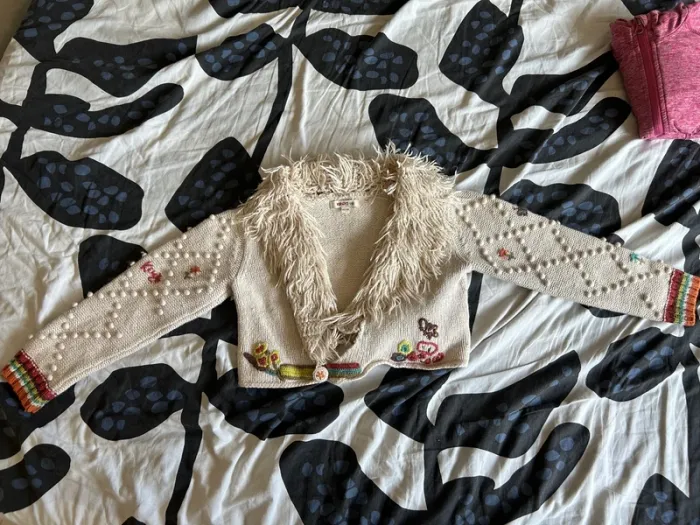 Veste beige type caraco ou boléro 8 ans Kenzo kids