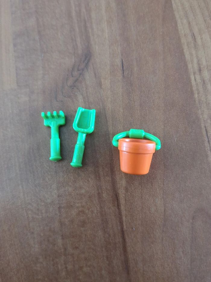Playmobil set seau pelle râteau - photo numéro 2