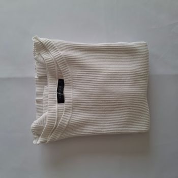 T-shirt - Pull blanche pour femme - Manches longues - Taille S - Nuna Lie