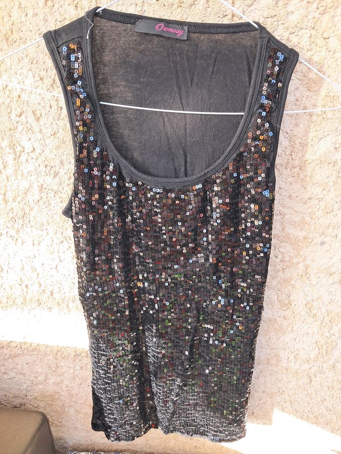 Tee shirt paillettes