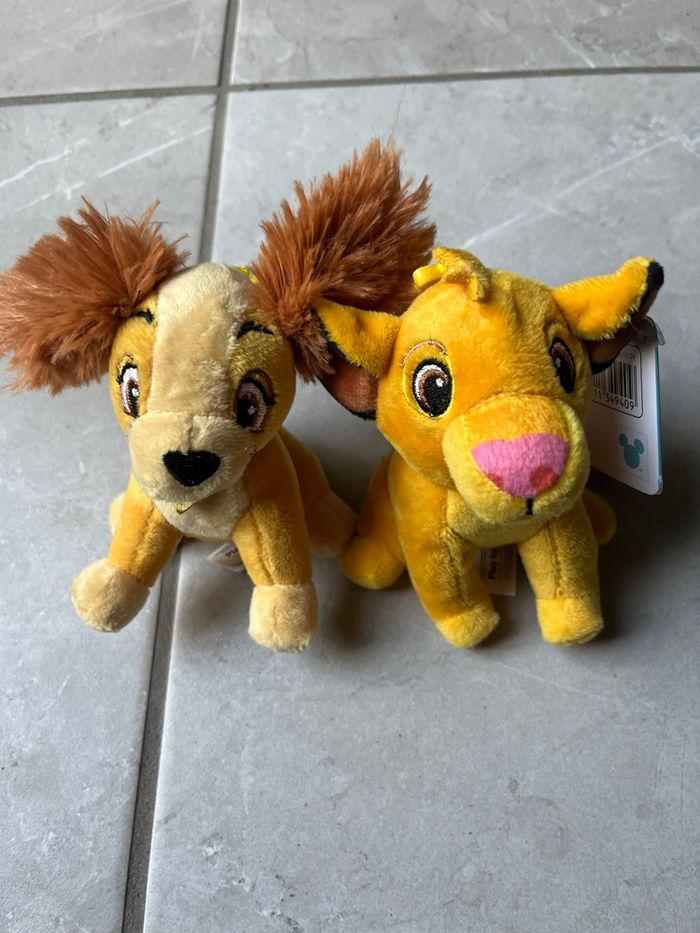 Lot de deux peluches porte clefs - photo numéro 2
