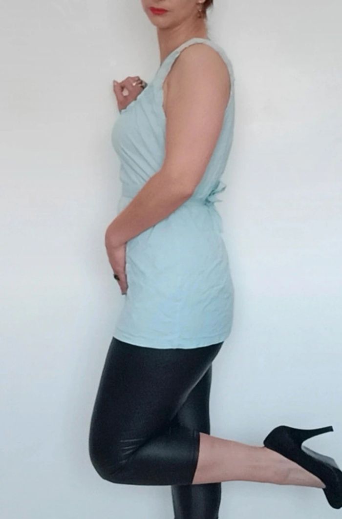 Haut été long turquoise taille unique - photo numéro 6