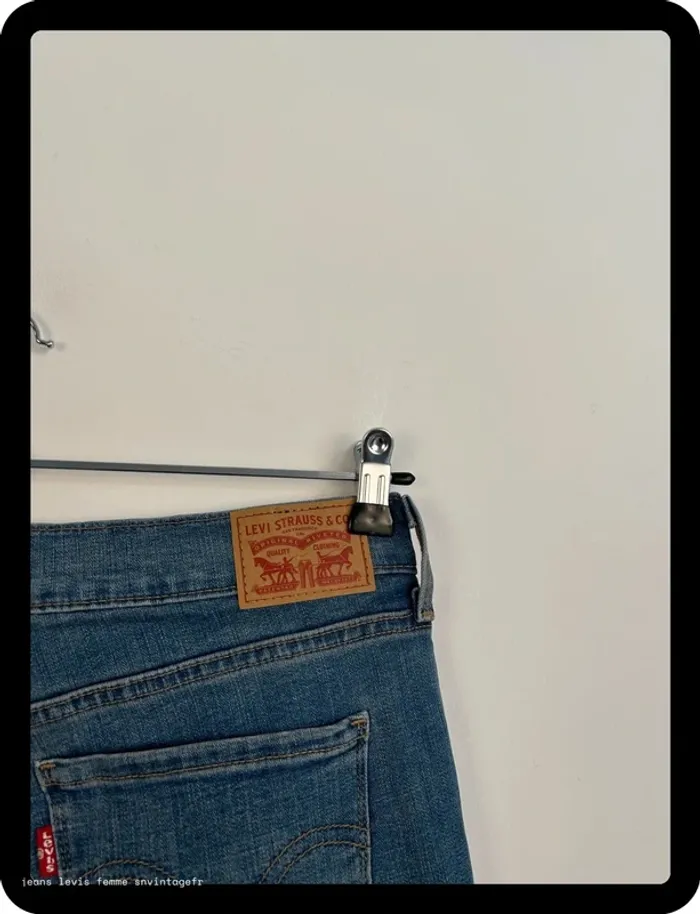 Jean Levi's Femme Bleu | 505 Straight | Taille W31 FR42 | Très Bon État | BP65 - photo numéro 4