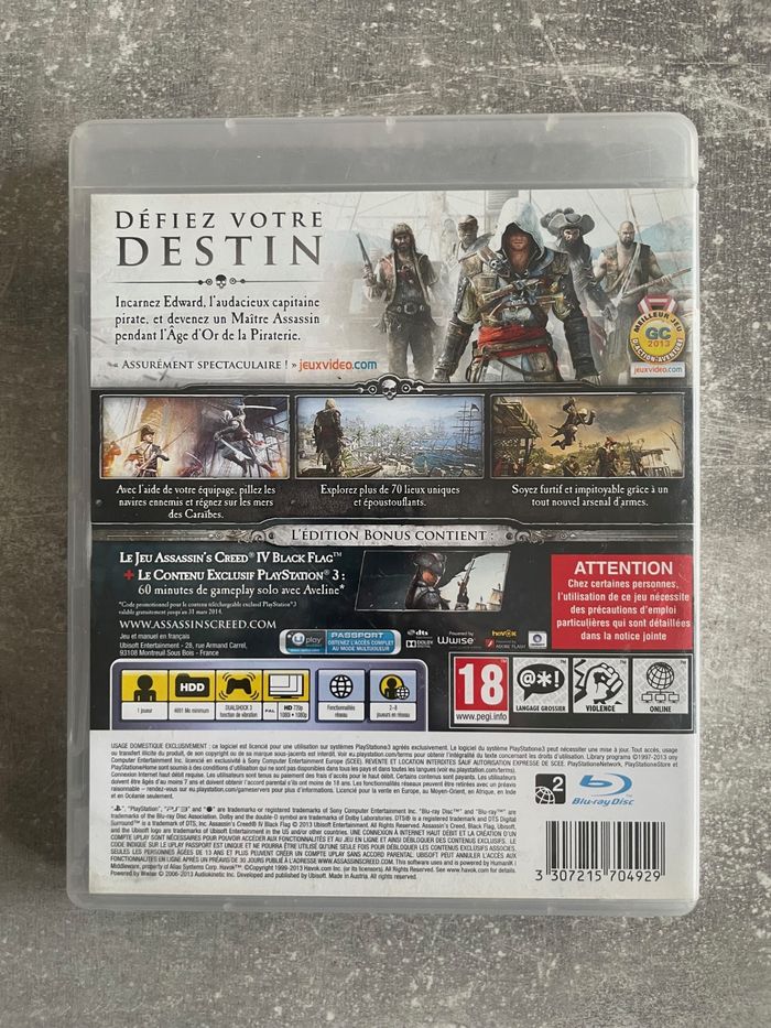 Jeu pour Sony PS3, Assassin's creed IV black flag en français. - photo numéro 3