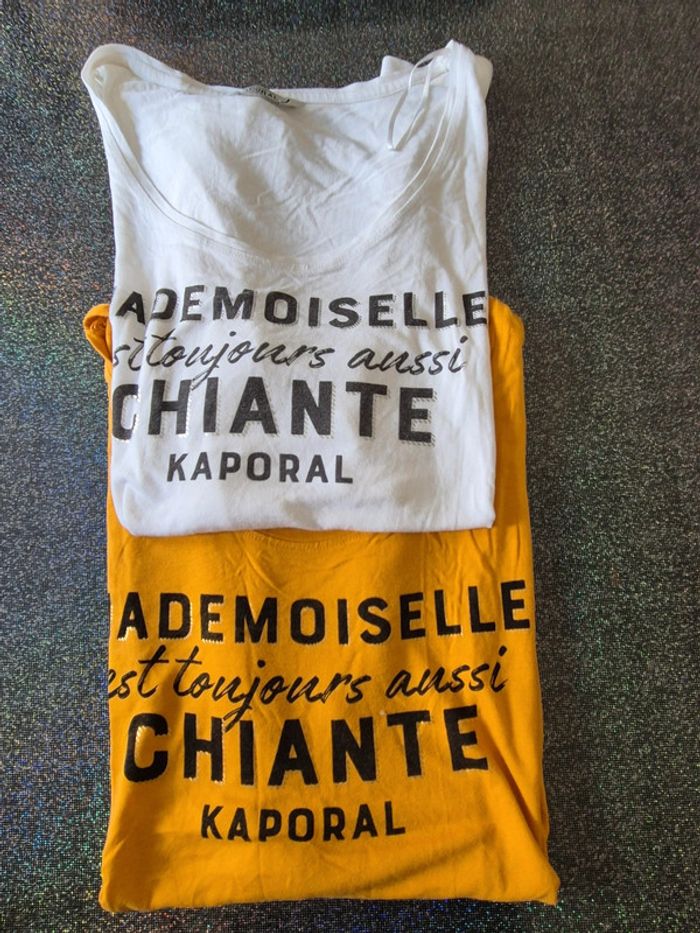 Lot de 2 t-shirts femme taille XL - photo numéro 2
