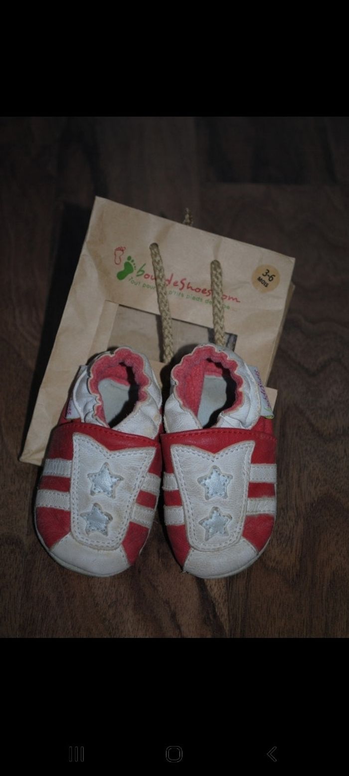 Chaussons cuir 3/6 mois