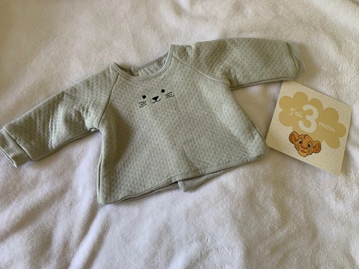 Sweat bout’chou 3 mois neuf