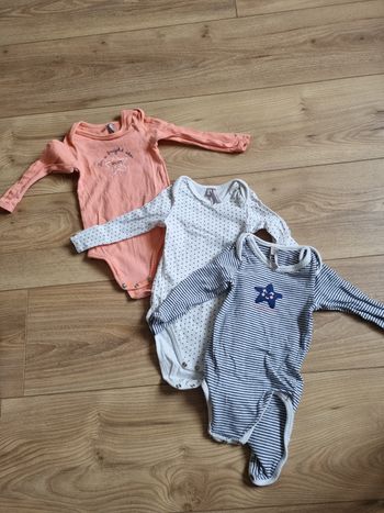 3 bodies filles, manches longues, 9 mois, orchestra