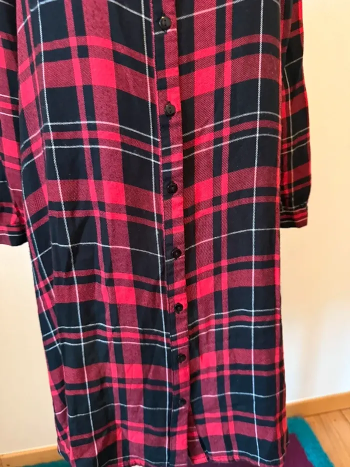 Robe chemise à carreaux en très bon état taille XS Jennyfer - photo numéro 4