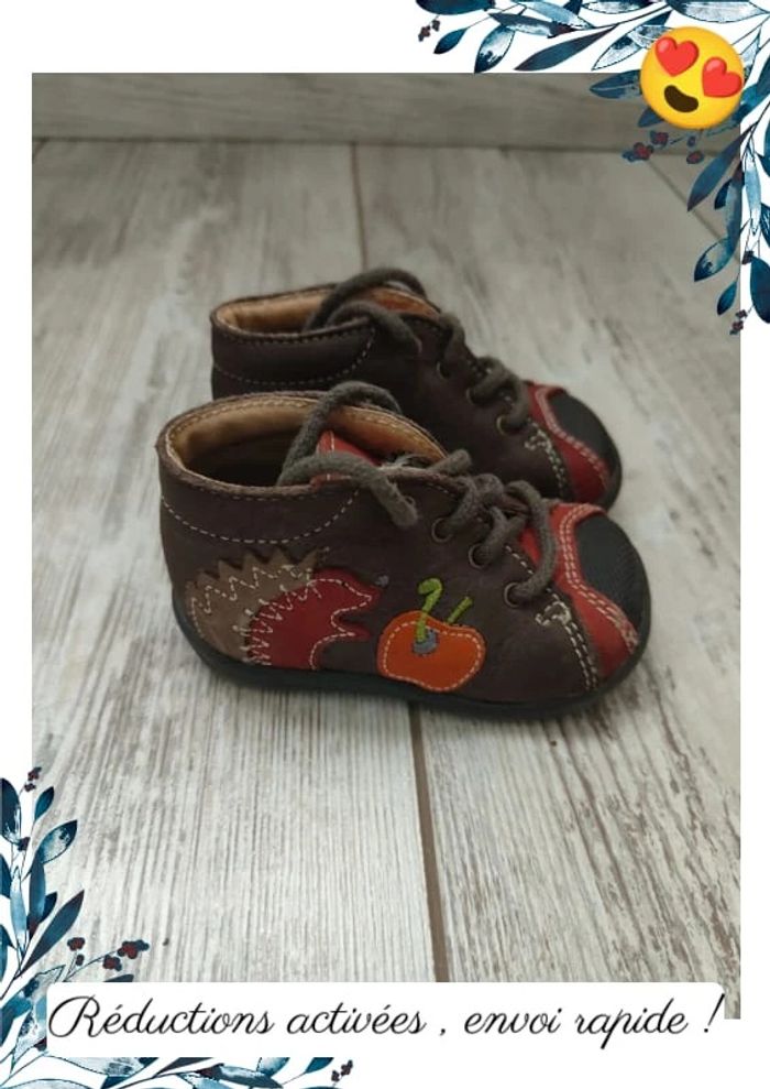 Chaussures bébé hérisson taille 17 - photo numéro 3