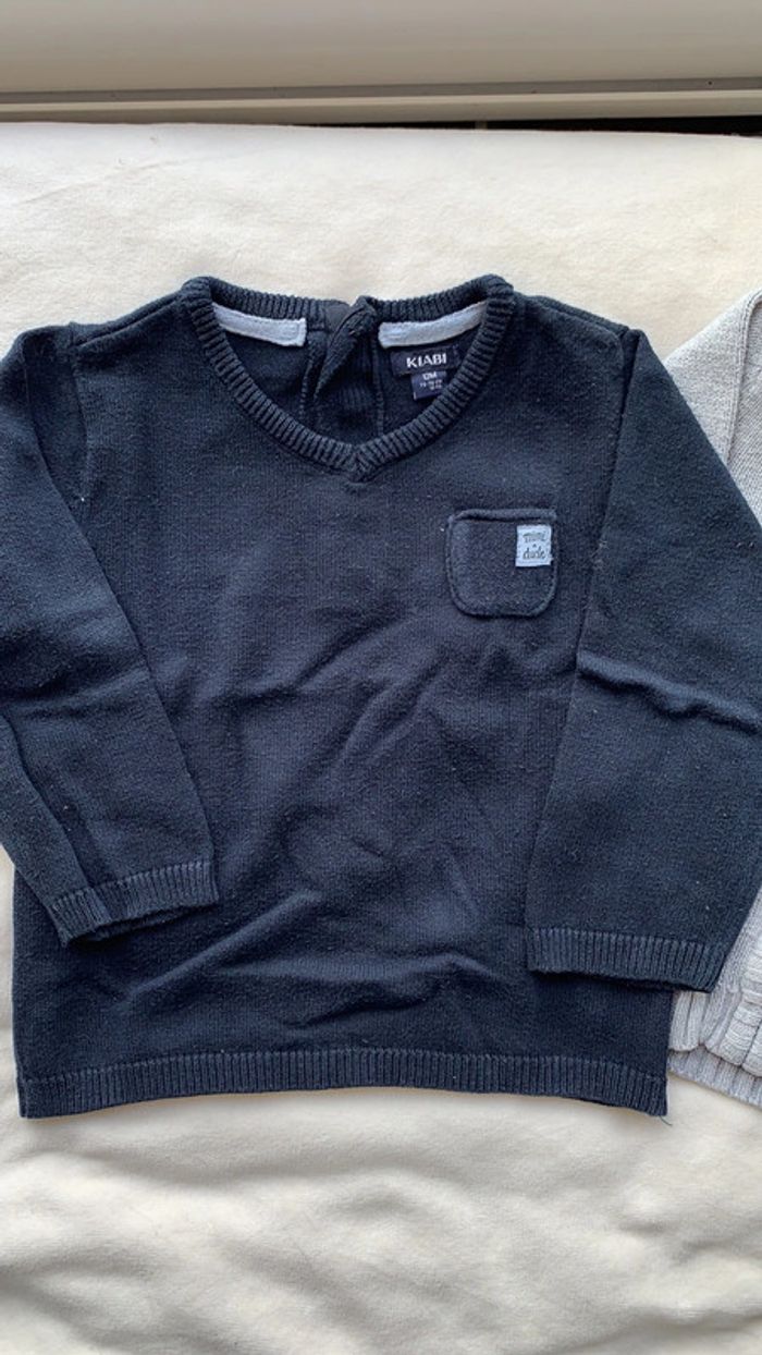 Lot 12 mois pull/gilet - photo numéro 2