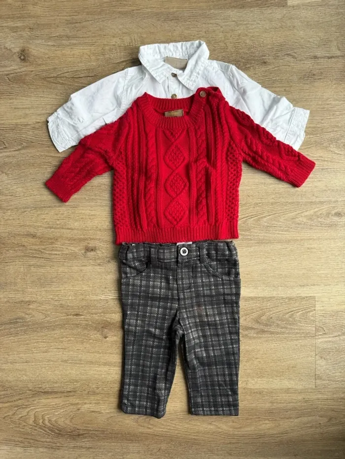 Ensemble Little Gent 3 mois pull body bodies réduction sur lot pantalon très bon état