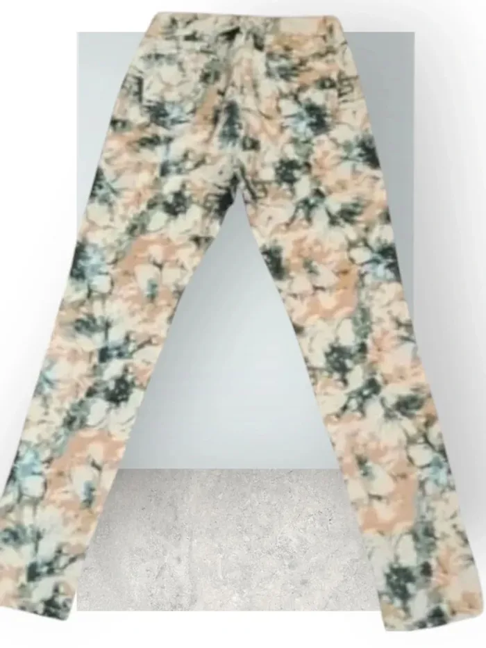 Jean ajusté imprimé ,Toxic3 ,coupe slim crop ,taille mi-haute ,stretch - photo numéro 8