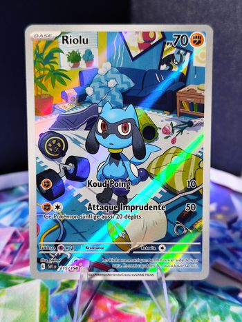 Carte pokémon neuve 🇨🇵 Riolu 215/198 Écarlate et violet