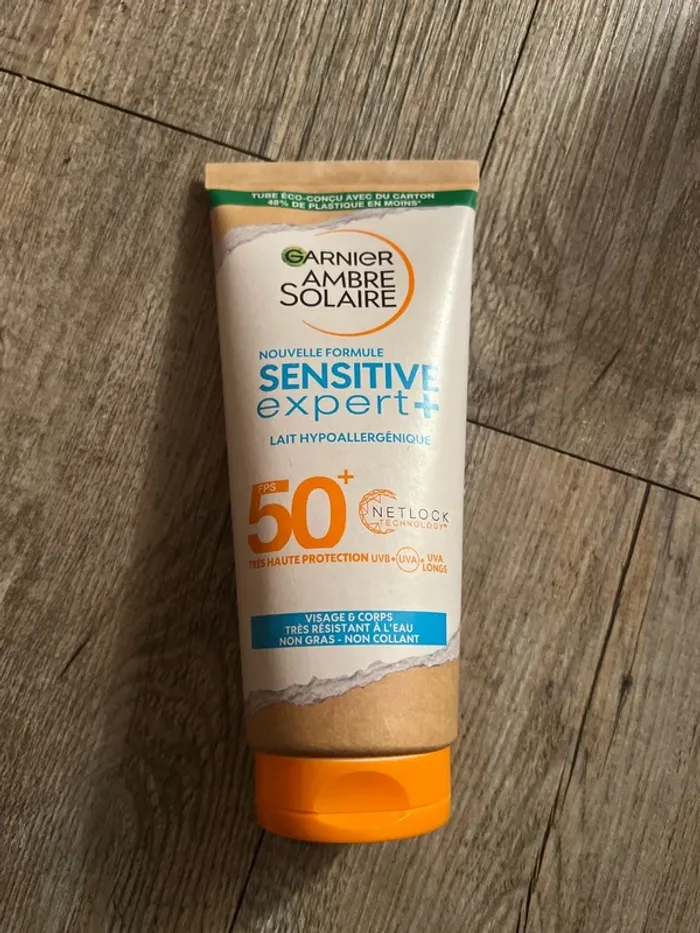 Crème solaire - Sensitive expert + lait - Garnier
