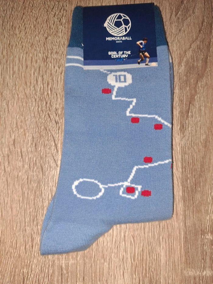 Chaussettes diego maradona neuves memoraball goal but du siècle football calcio calzini M 36/40