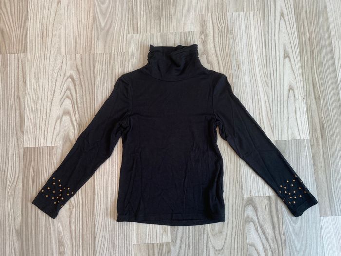 Col roulé noir étoiles orchestra 6 ans