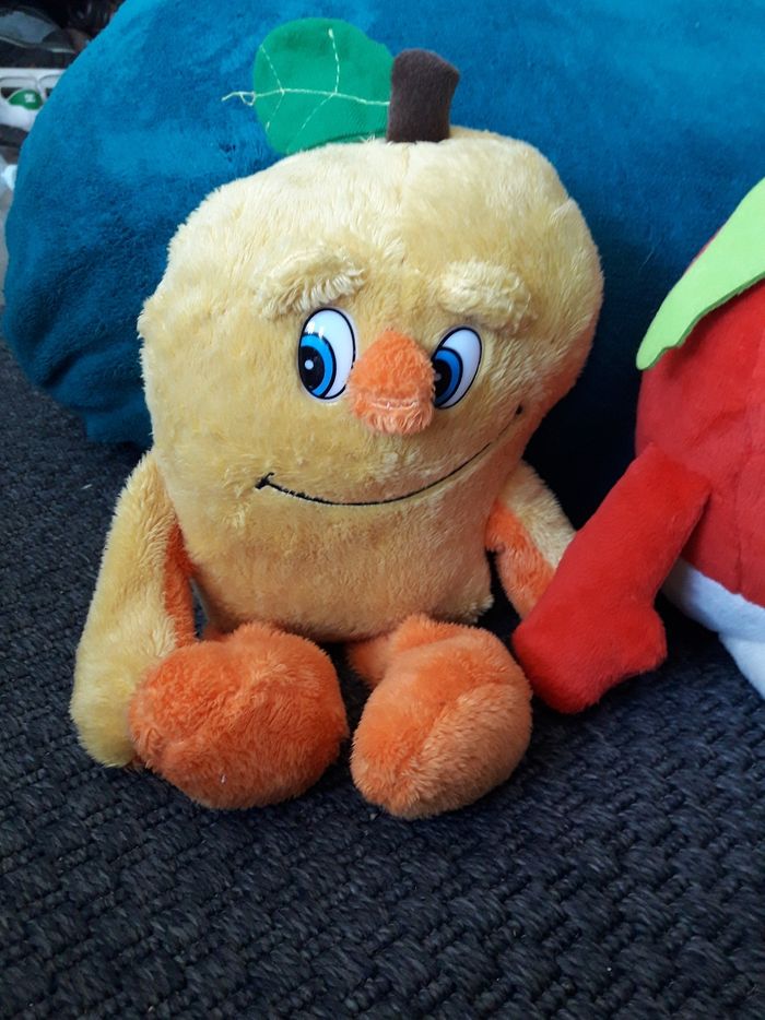 lot 5 peluches fruits et légumes - photo numéro 4