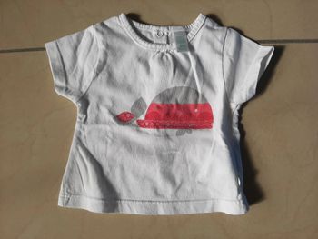 Tee shirt fille 1 mois