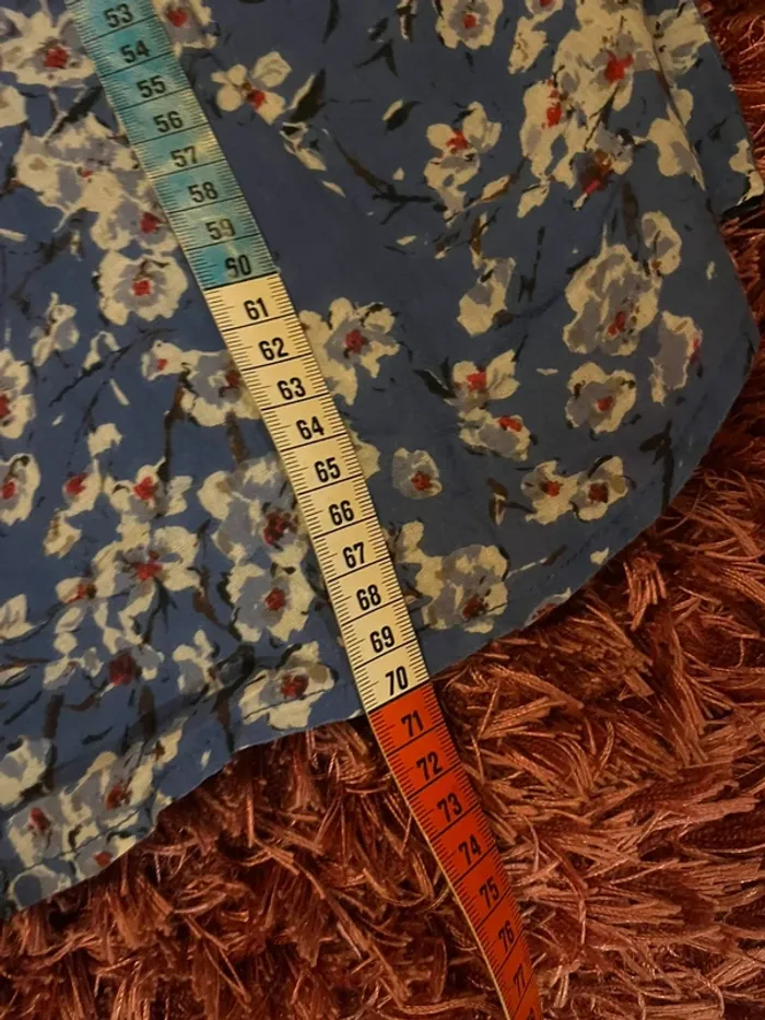 Blouse imprimé fleuri bleu Jacqueline Riu – T44 - photo numéro 6