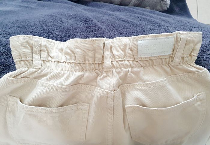 Jean beige cropped Bershka T. S - photo numéro 3