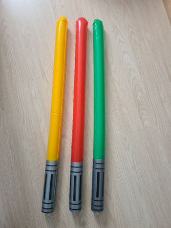Lot 3 Sabres Laser / Epées Star Wars Gonflables