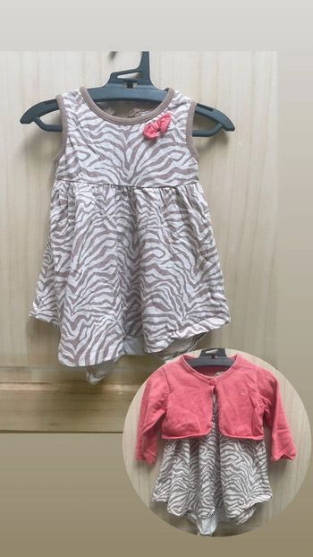 Robe été - 6 mois avec boléro rose ML obaïbi